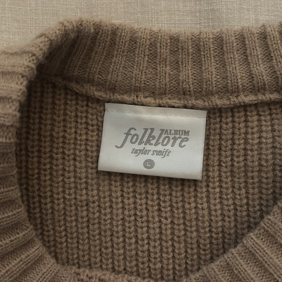Taylor Swift Folklore Album Sweater - Picture 2 of 5